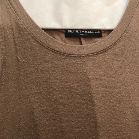 Super cute light brown flowy Tank Top - Picture 3 of 6